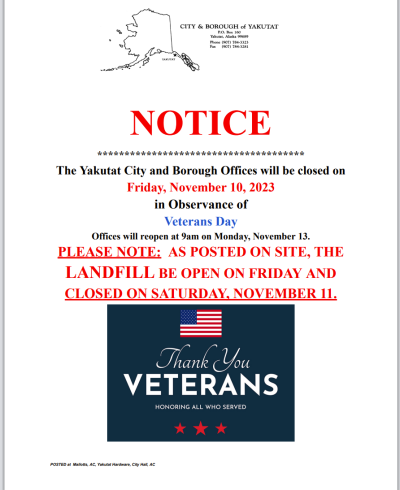 notice of closure veterans 2023